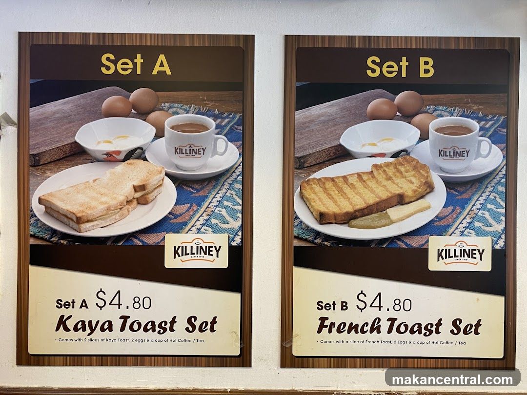 Killiney Set A and Set B Menu