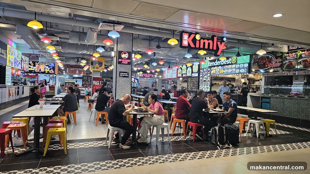 Food court with diners
