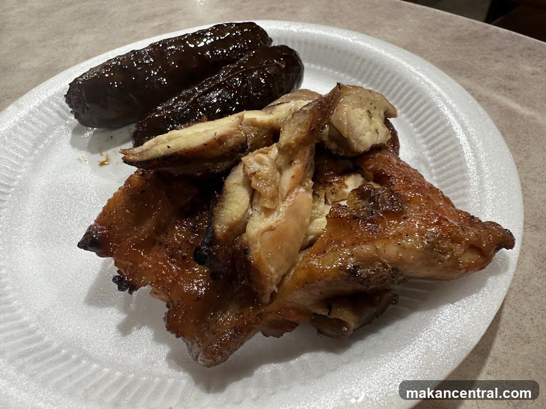 Roasted Chicken and Sausages