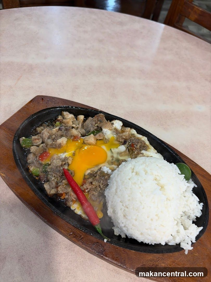 Sizzling Pork Sisig with Rice