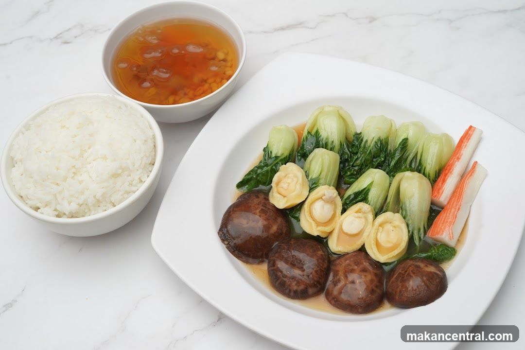 Abalone and Bok Choy Dish