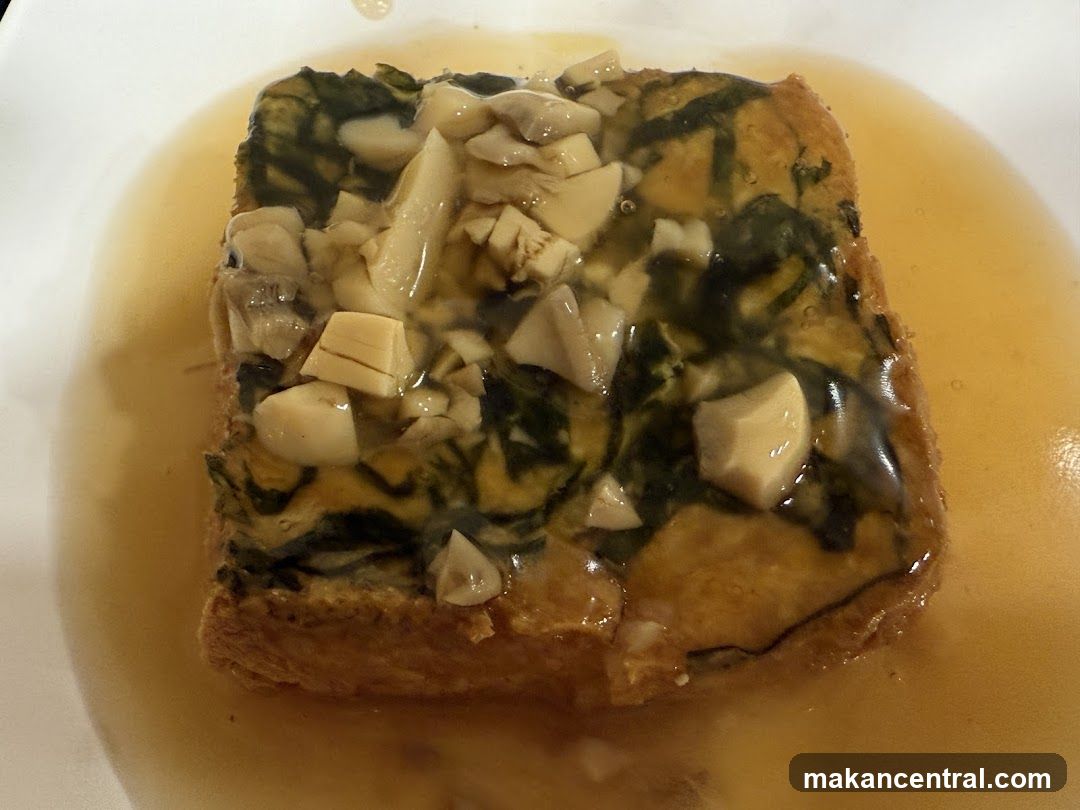 Fried Tofu with Toppings