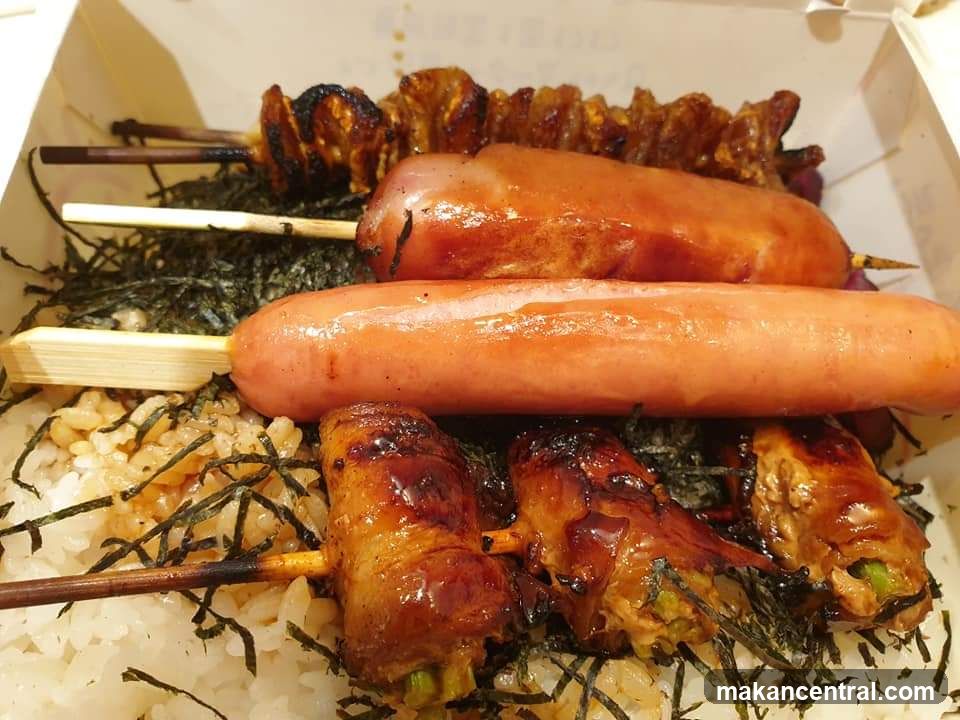 Skewers and Rice Bento Box