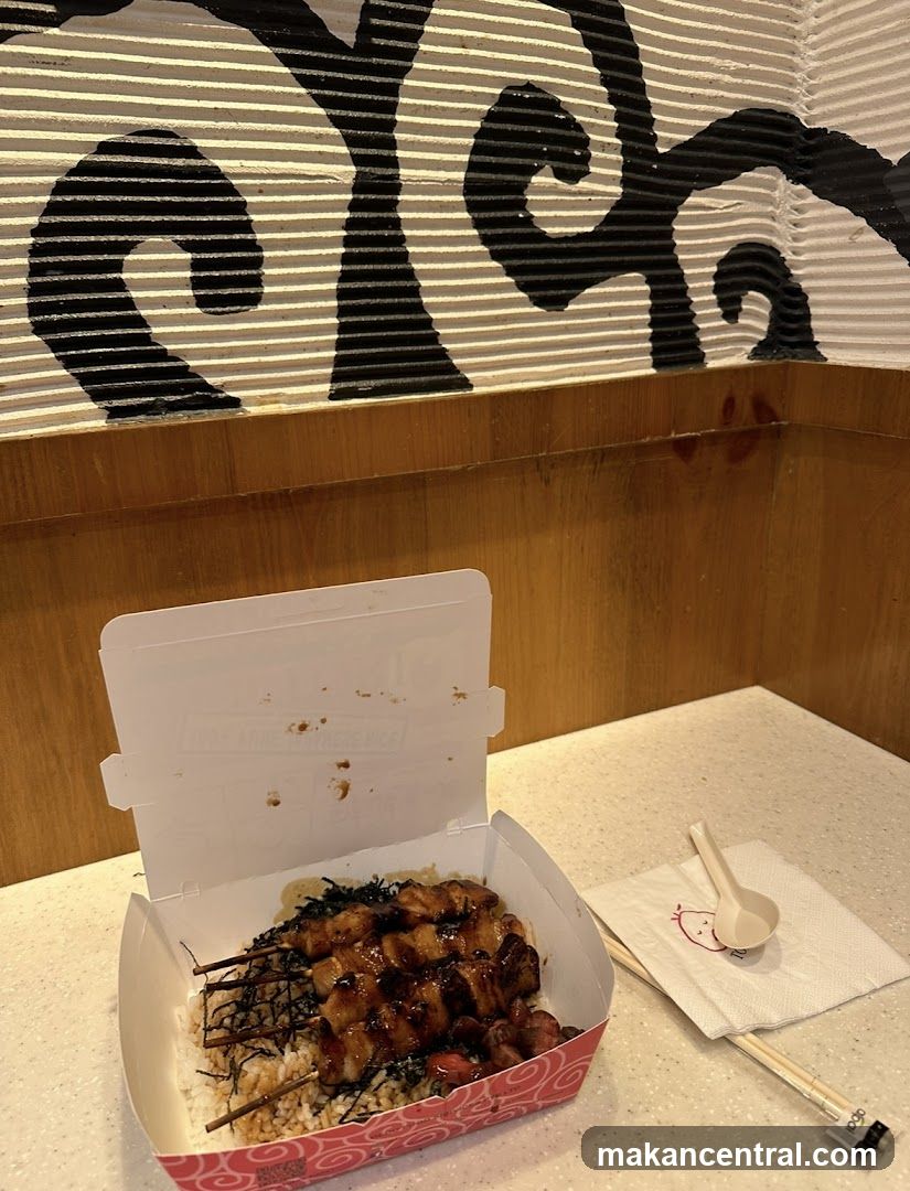 Teriyaki Chicken Skewers with Rice