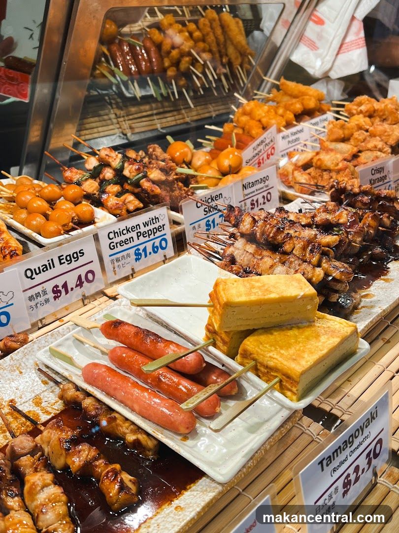 Assortment of Skewered Foods