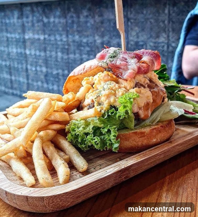 Loaded Burger with Fries