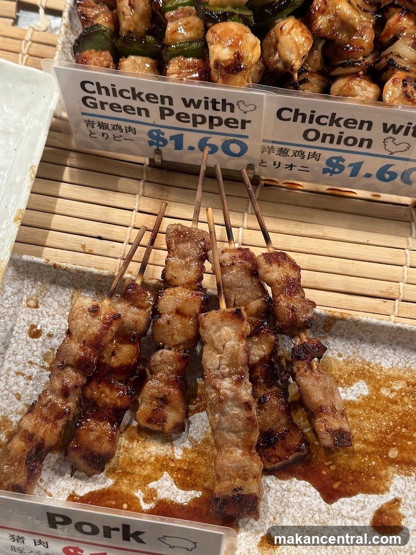 Skewers of grilled meat