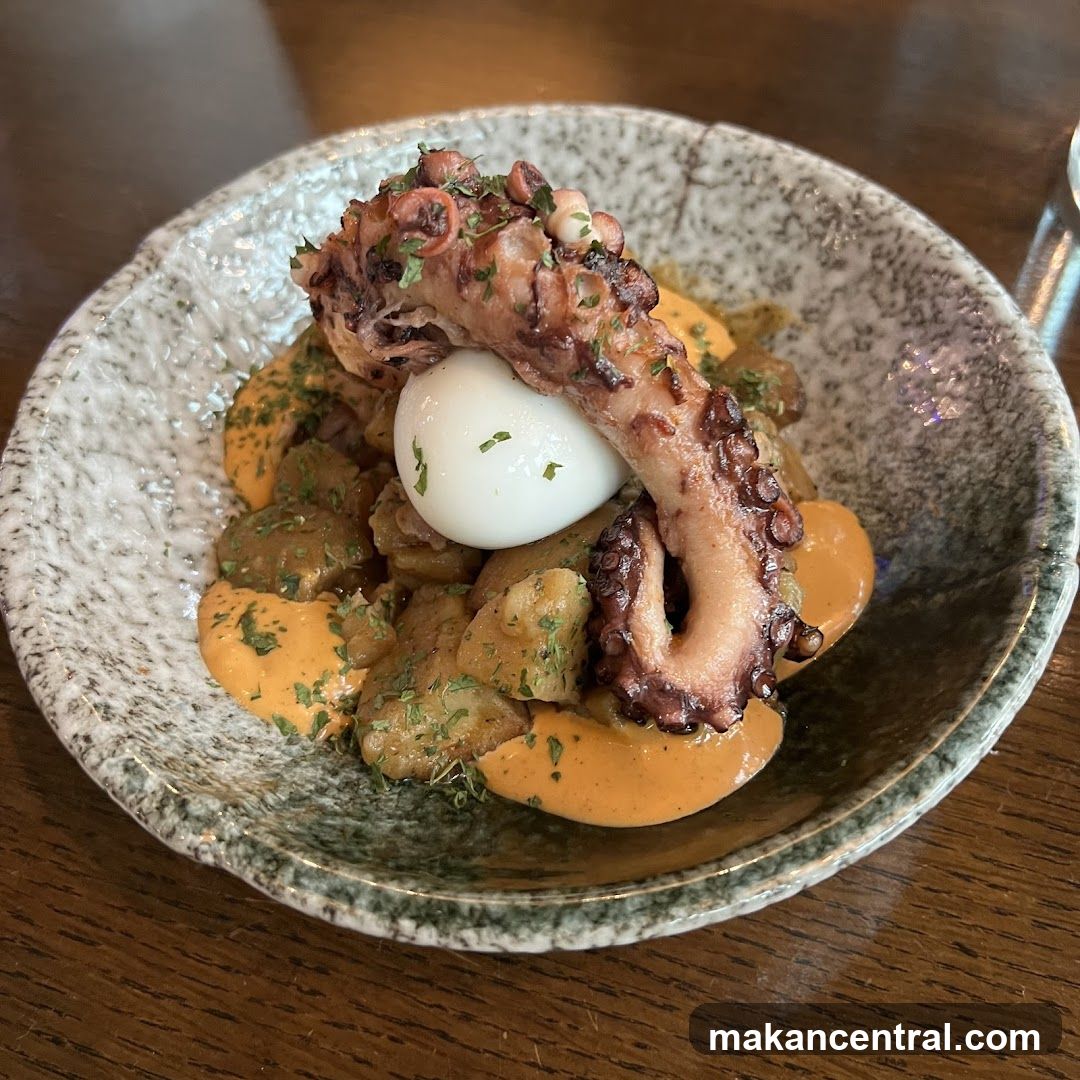 Octopus with Potatoes and Egg