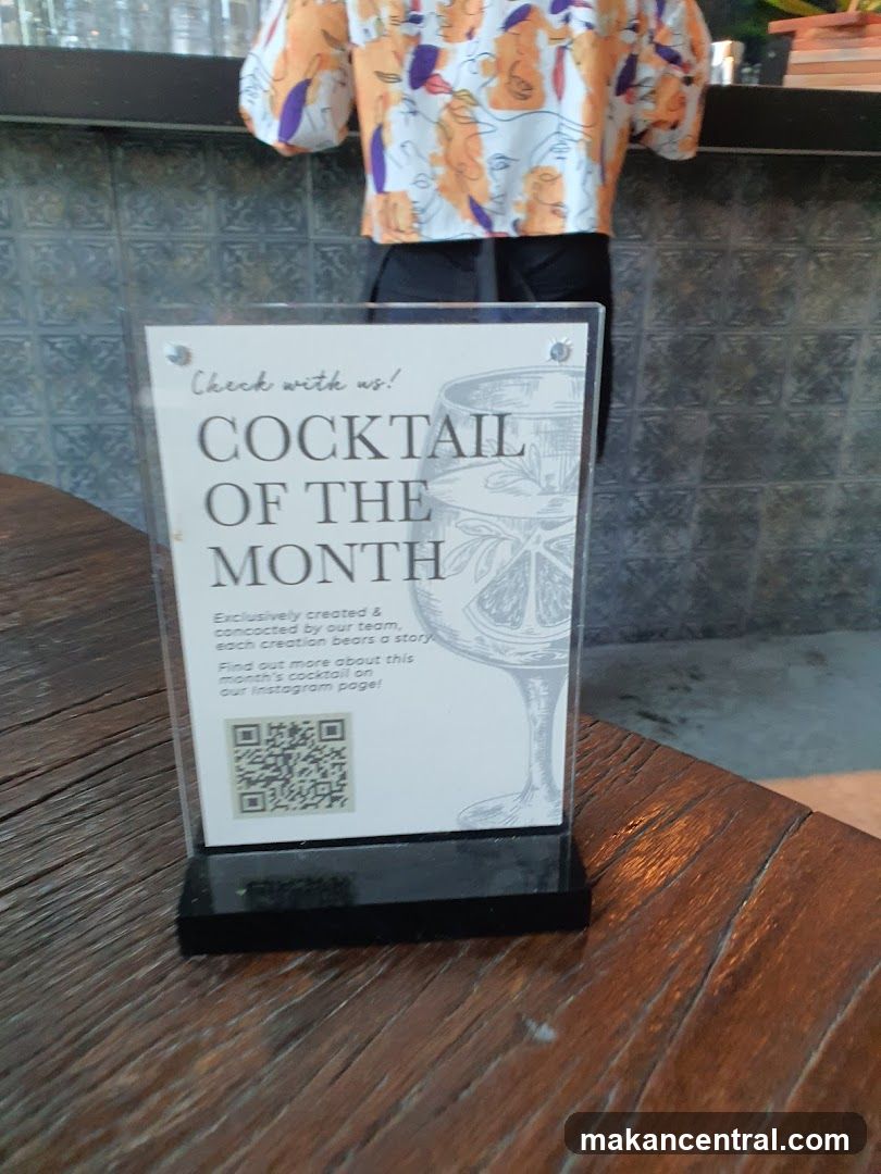 Cocktail of the Month Sign