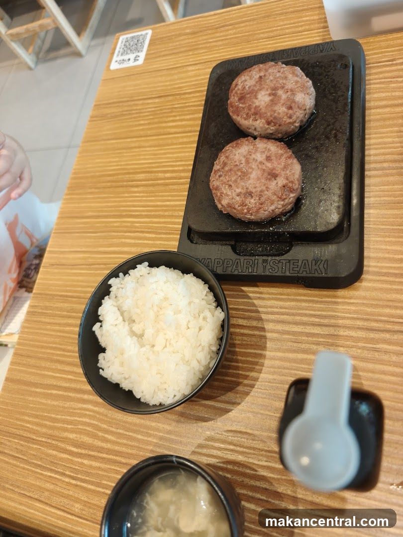 Steak Patties with Rice