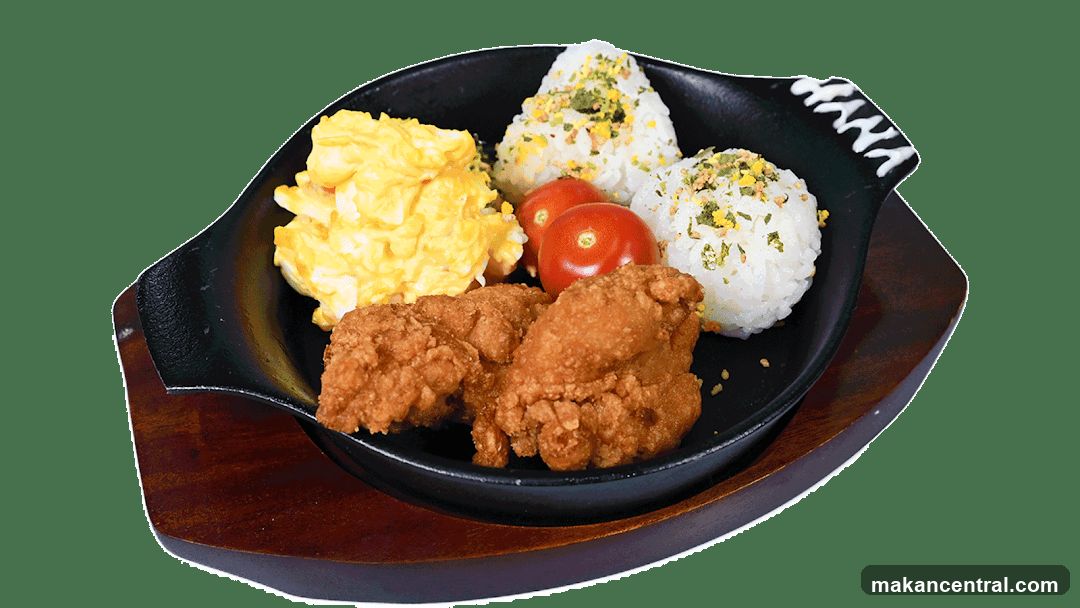 Fried Chicken and Rice Plate