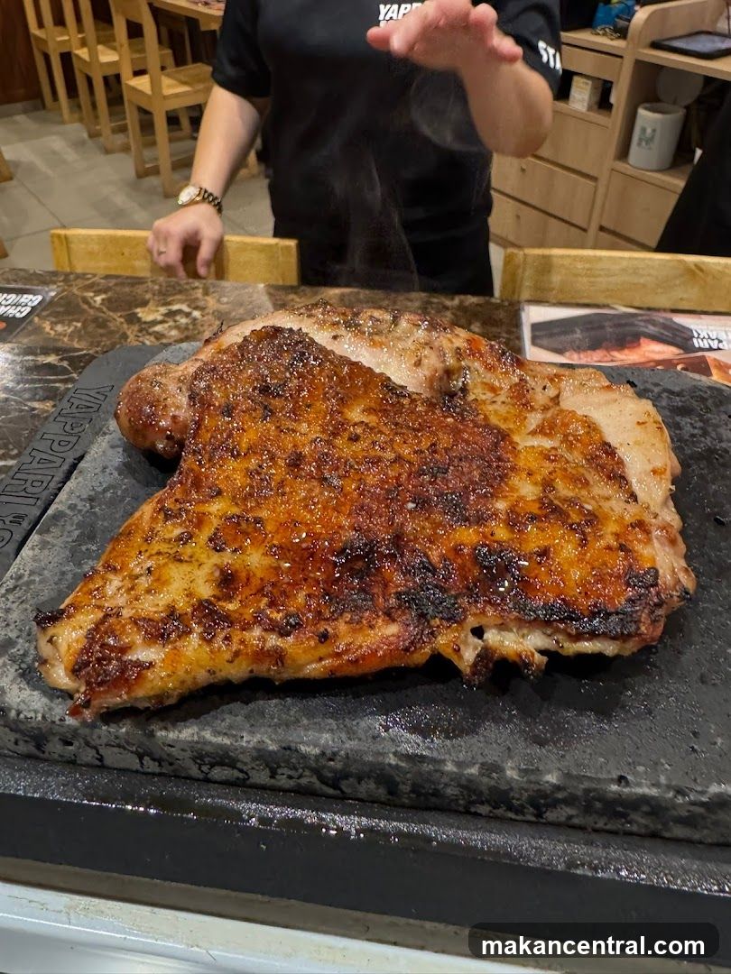 Seared Meat on Hot Stone