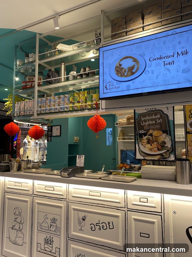 Cafe Interior with Menu Display