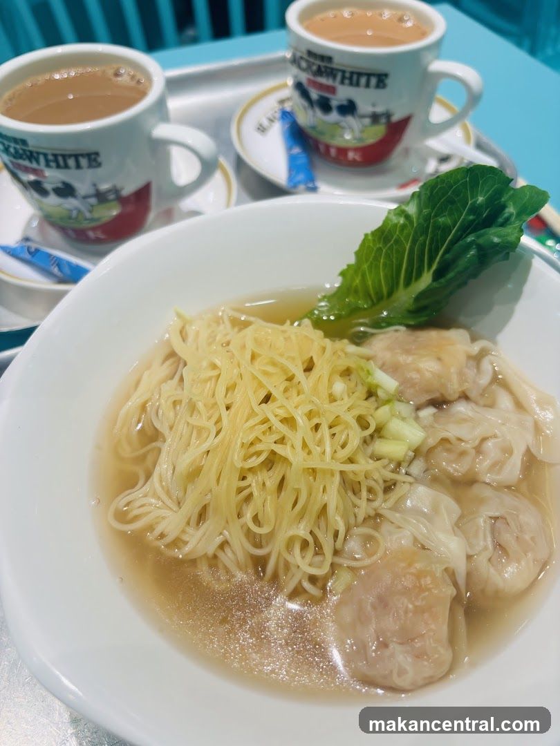 Wonton Noodles and Milk Tea