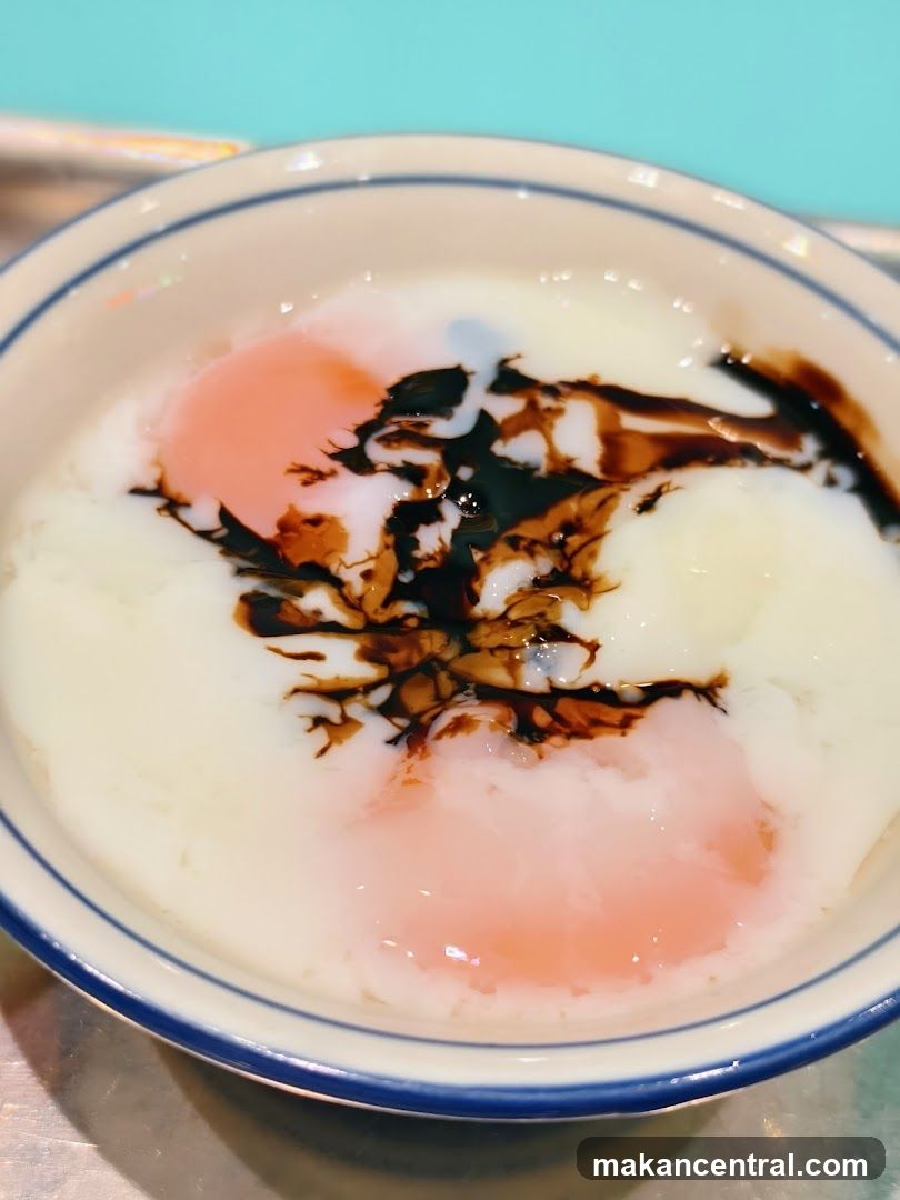 Soft-boiled eggs with soy sauce