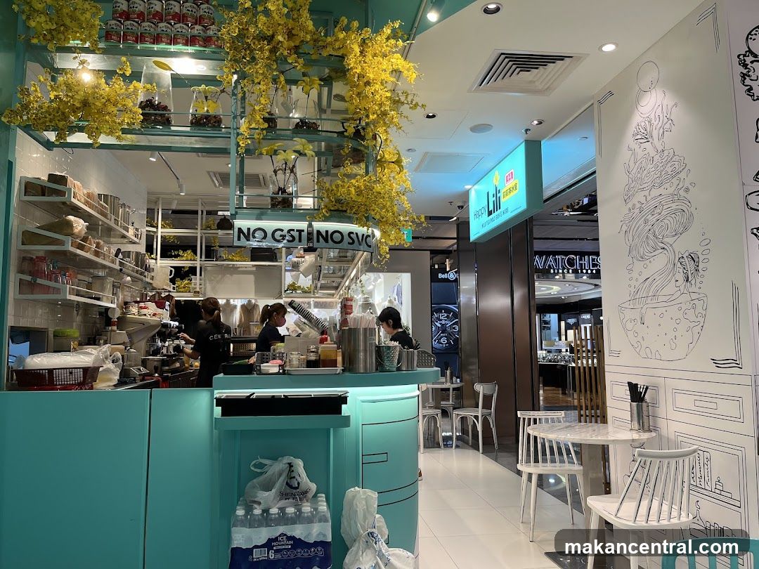 Cafe Interior with Decorative Elements