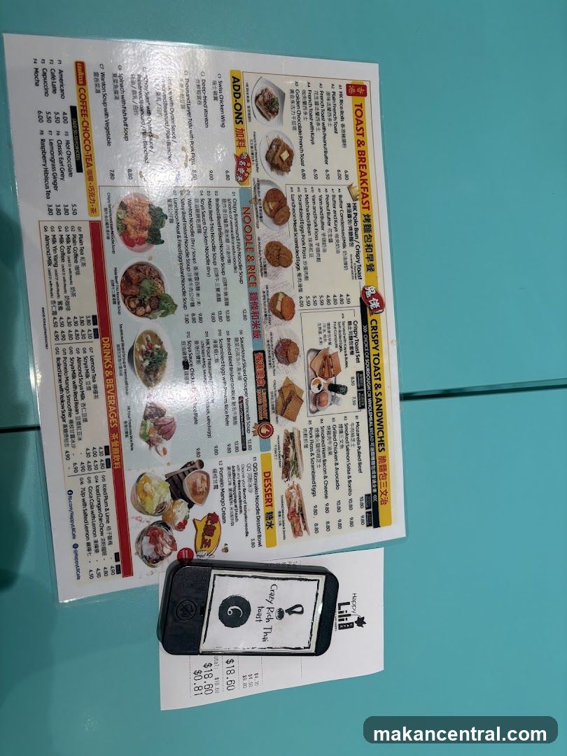 Happy Lili Menu