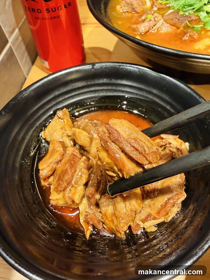 Braised Beef Dish with Drink