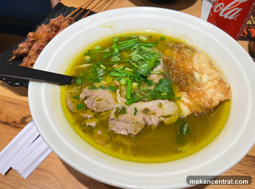 Noodle Soup with Skewers