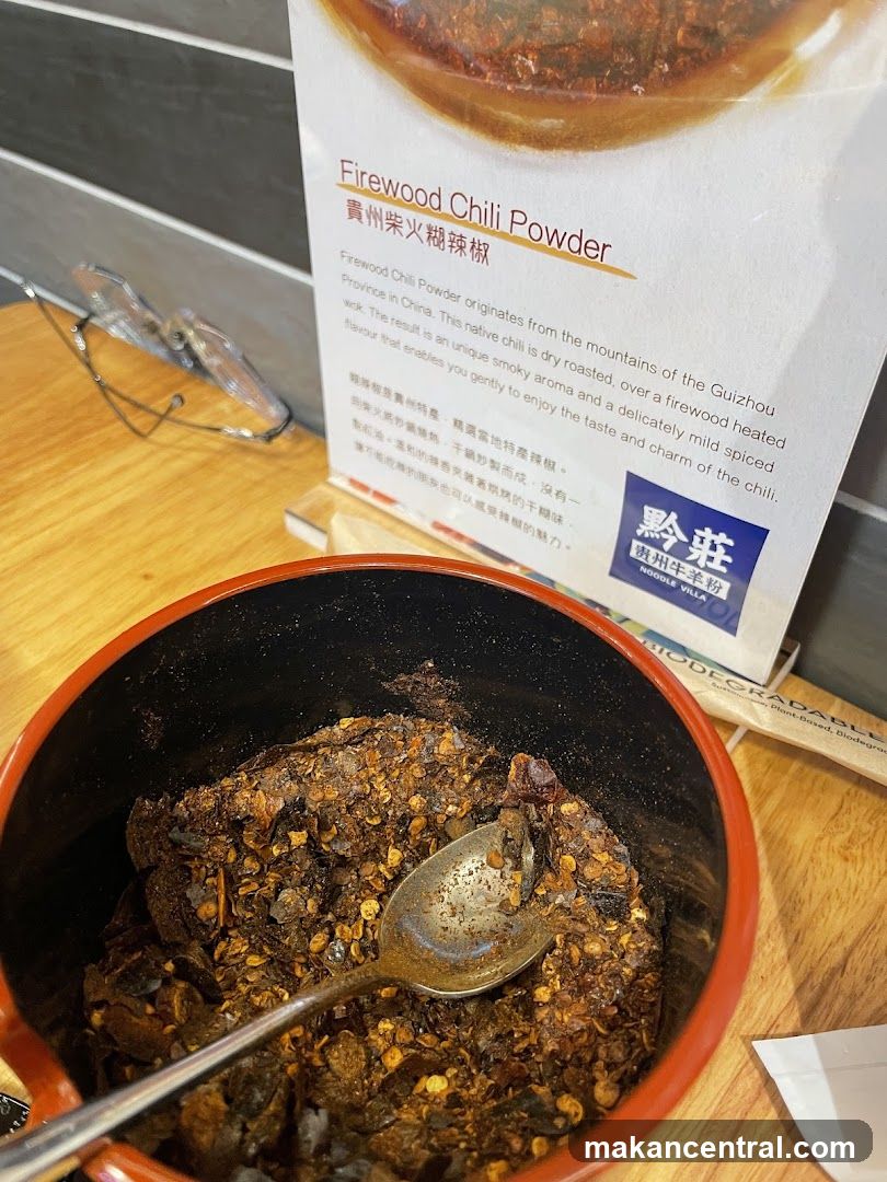 Firewood Chili Powder Display