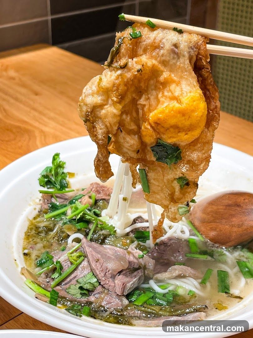 Noodle Soup with Fried Topping