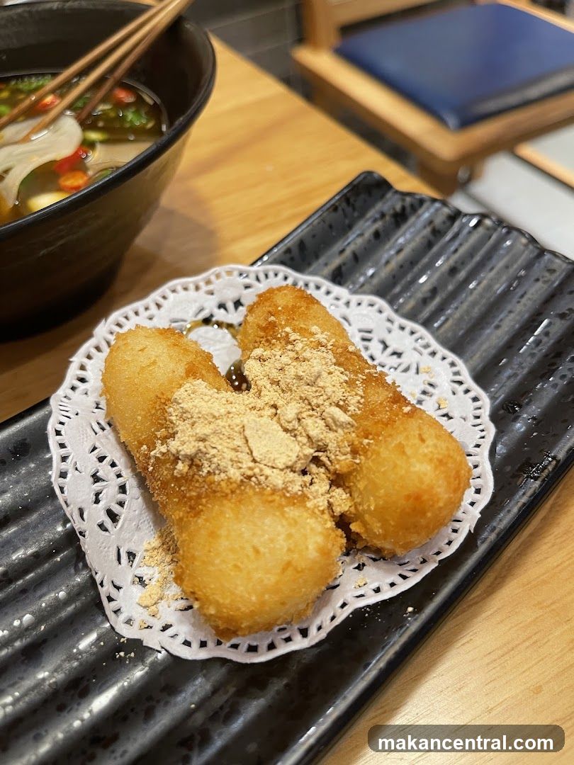 Fried Mochi with Topping