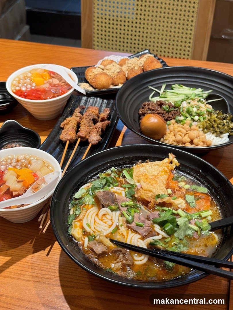 Noodle Soup and Snacks