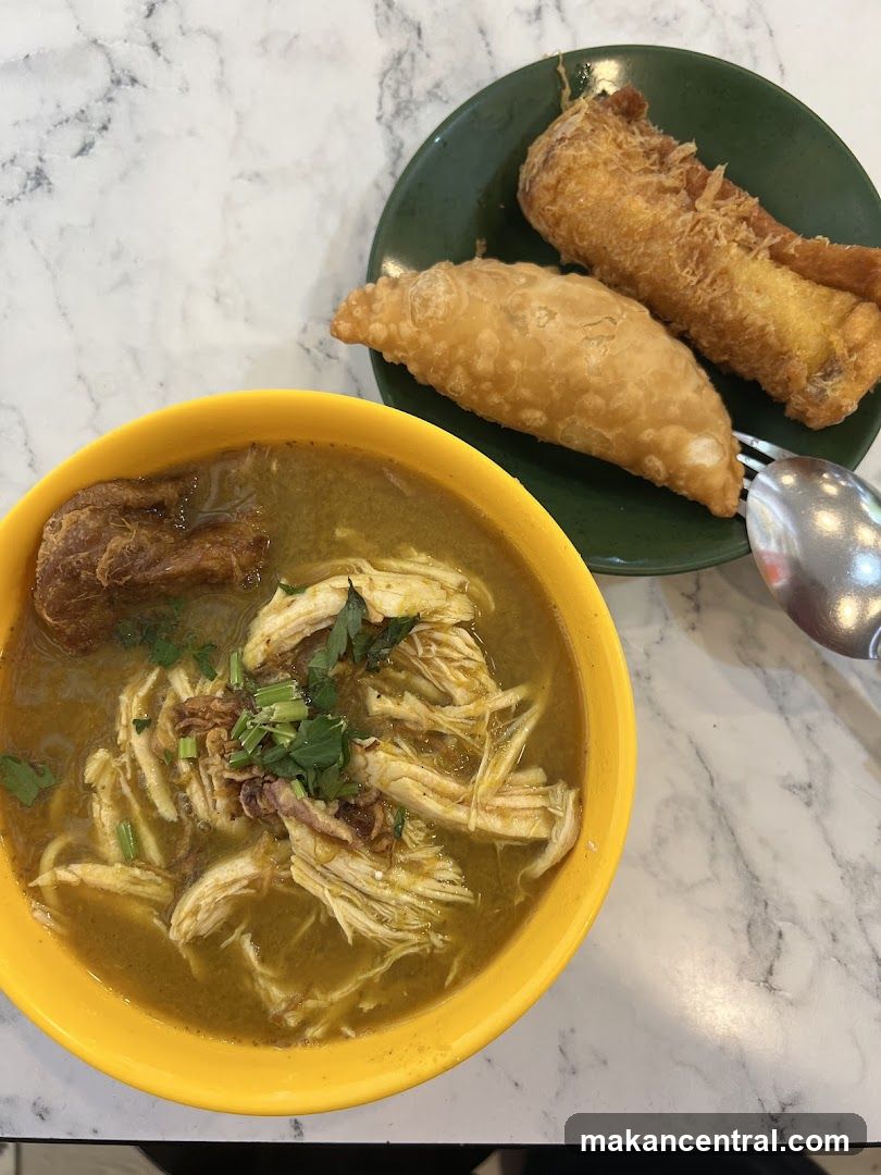 Chicken Soup and Fried Snacks