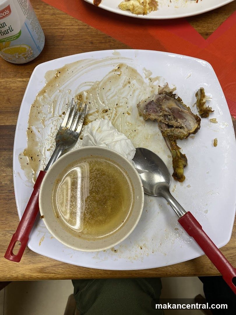 Dirty Plate with Leftovers