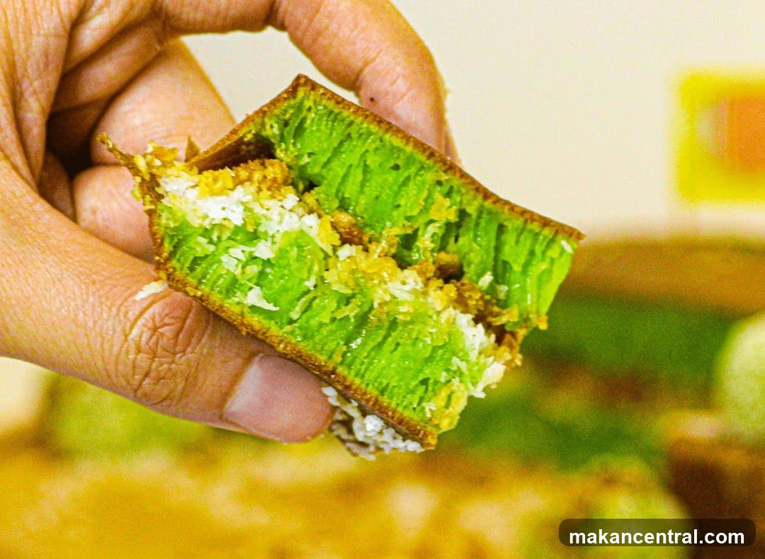 Green Martabak with Coconut and Sugar Filling