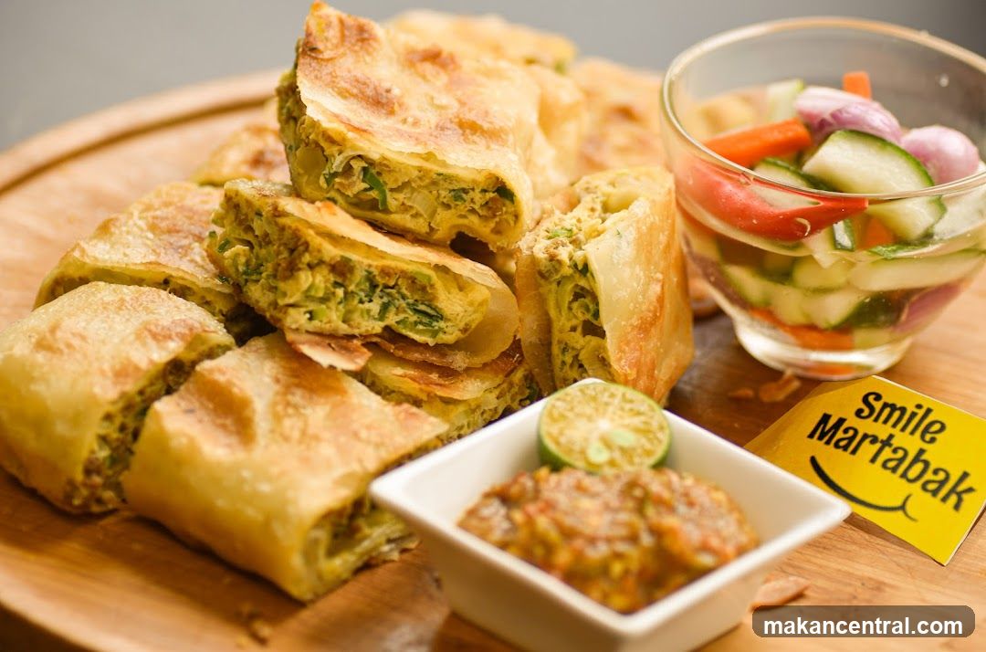 Martabak with Condiments
