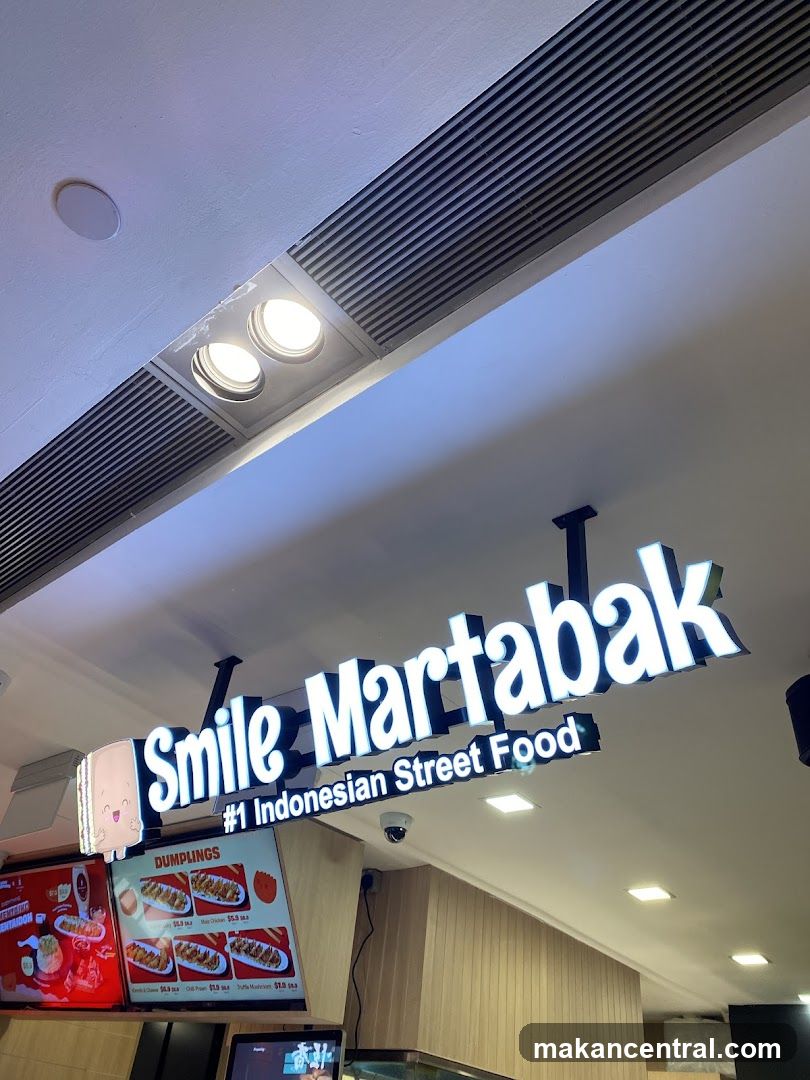 Smile Martabak Sign and Menu