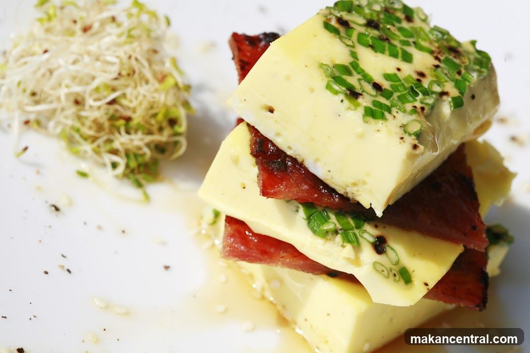 Steamed Egg and Meat Stack