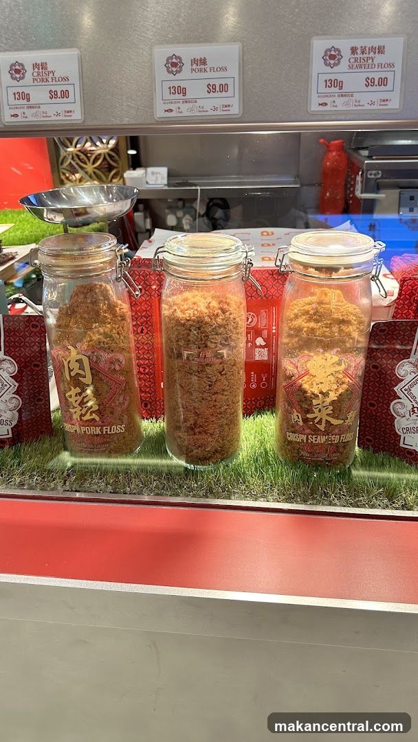 Crispy Pork and Seaweed Floss Display