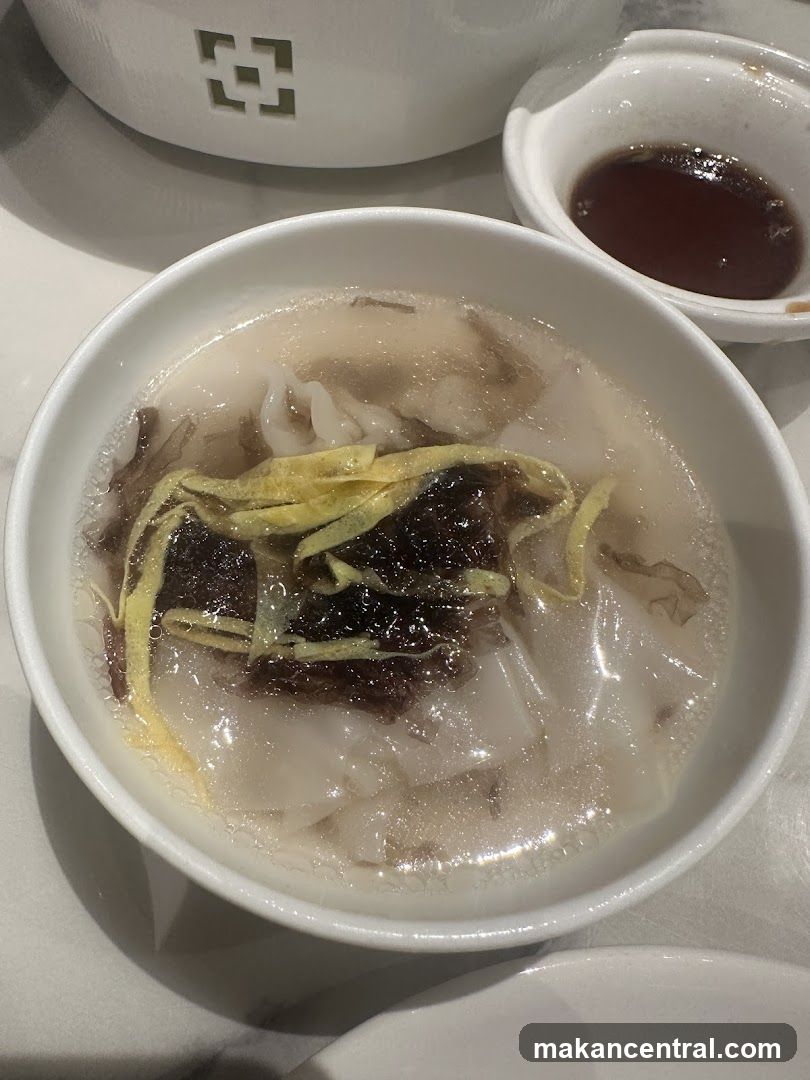 Soup with Dumplings and Seaweed