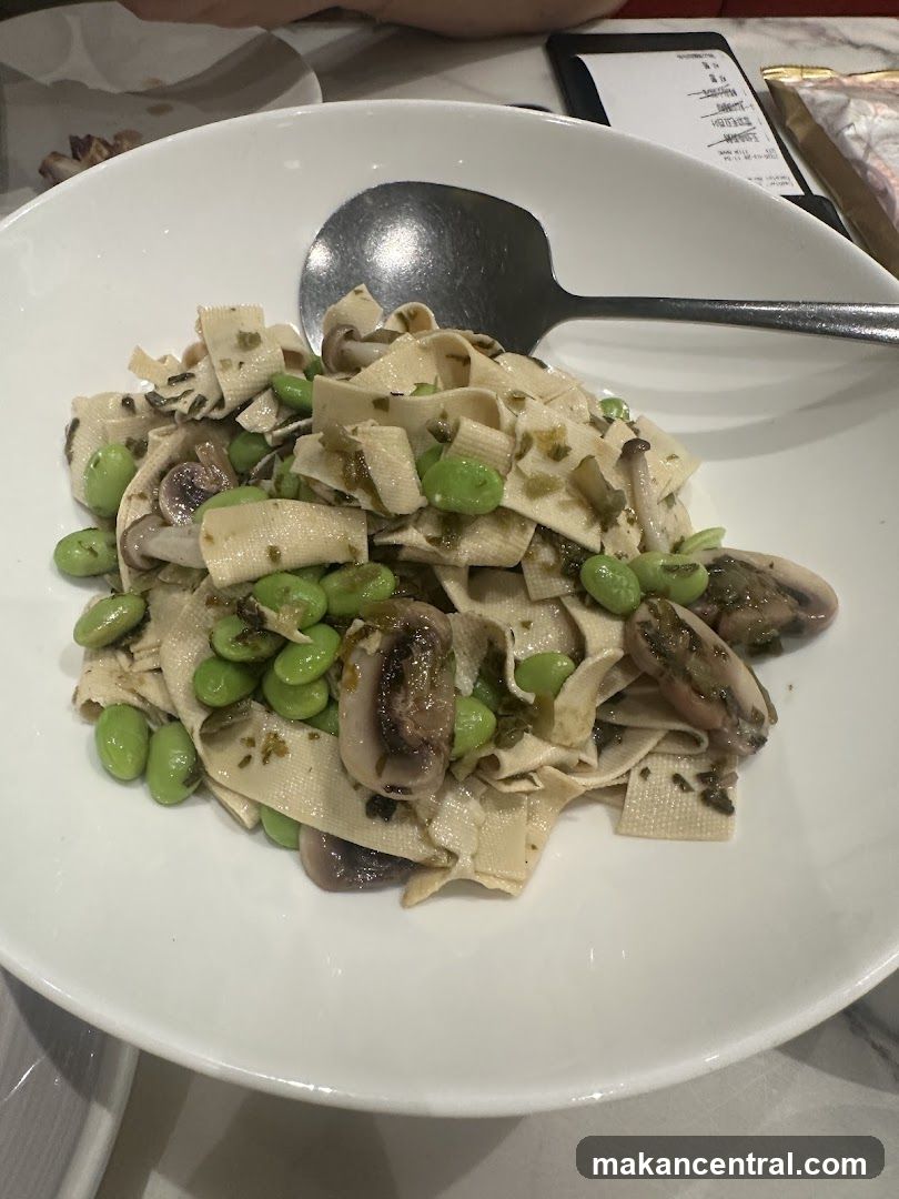 Tofu Skin Salad with Edamame and Mushrooms