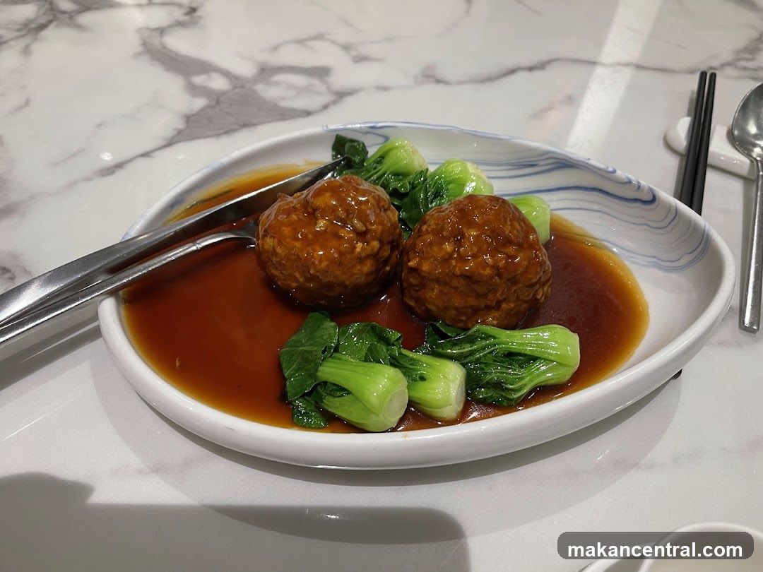 Meatballs with Bok Choy
