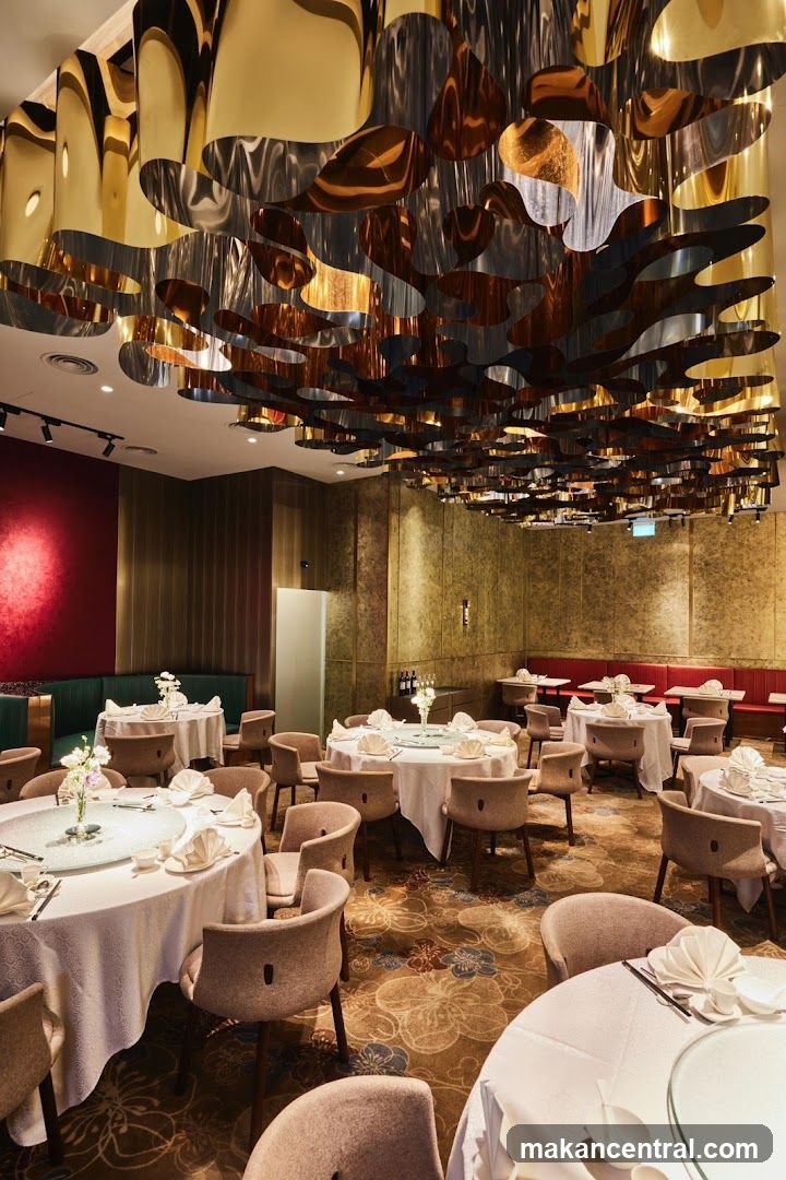 Elegant Dining Room with Decorative Ceiling