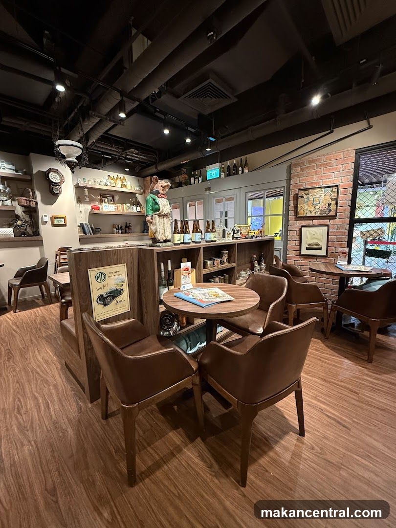 Cafe Interior with Seating and Decor