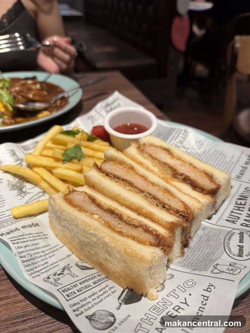 Katsu Sandwich with Fries