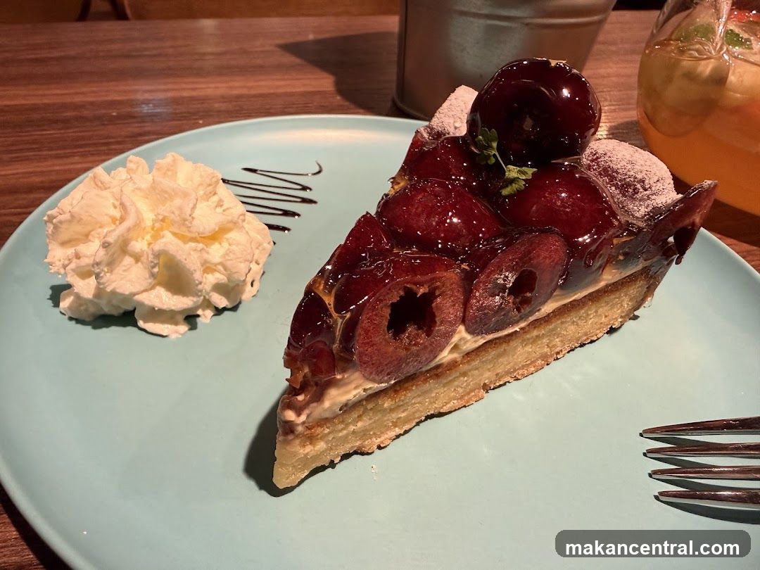Cherry Tart with Whipped Cream