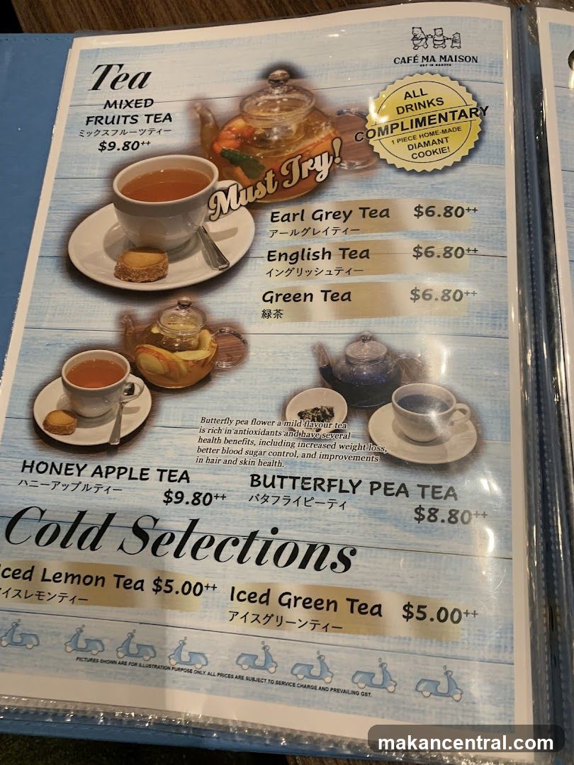 Tea Menu
