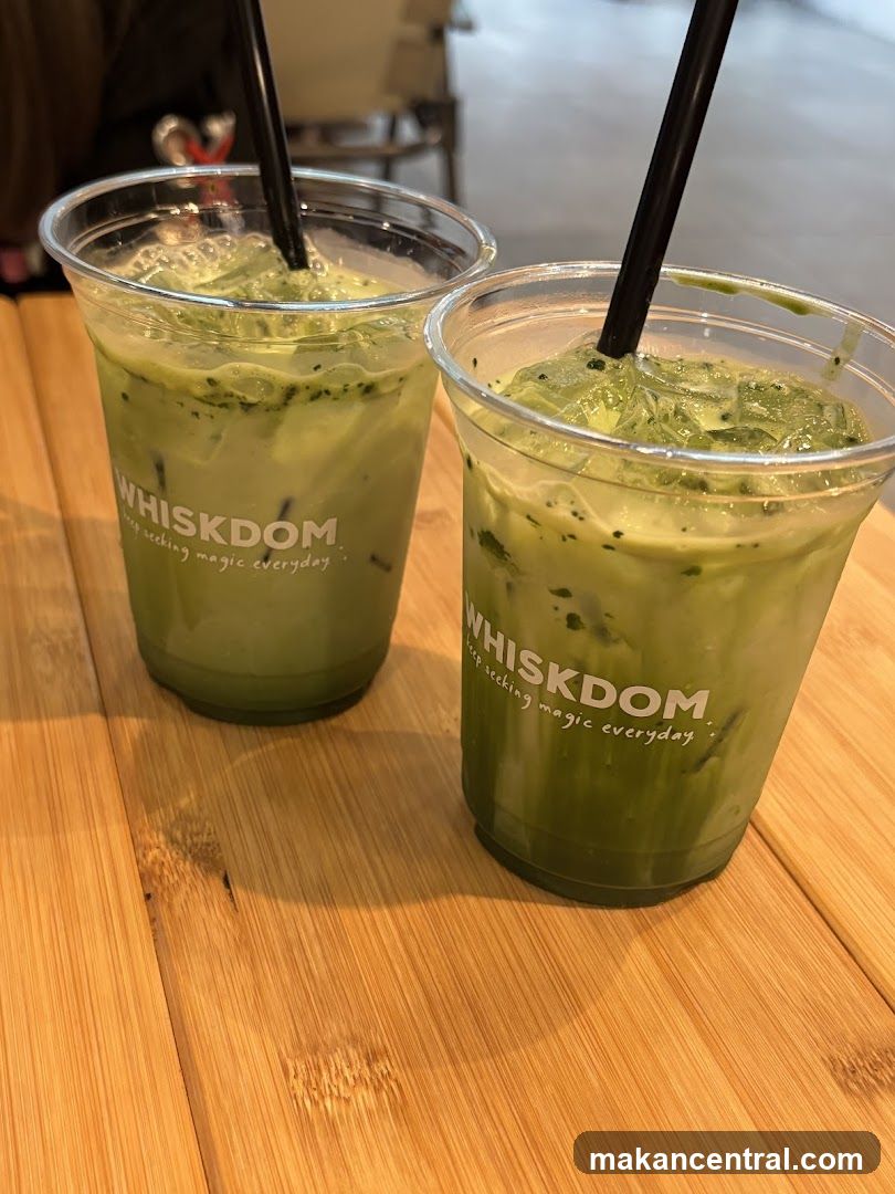 Two Iced Matcha Lattes