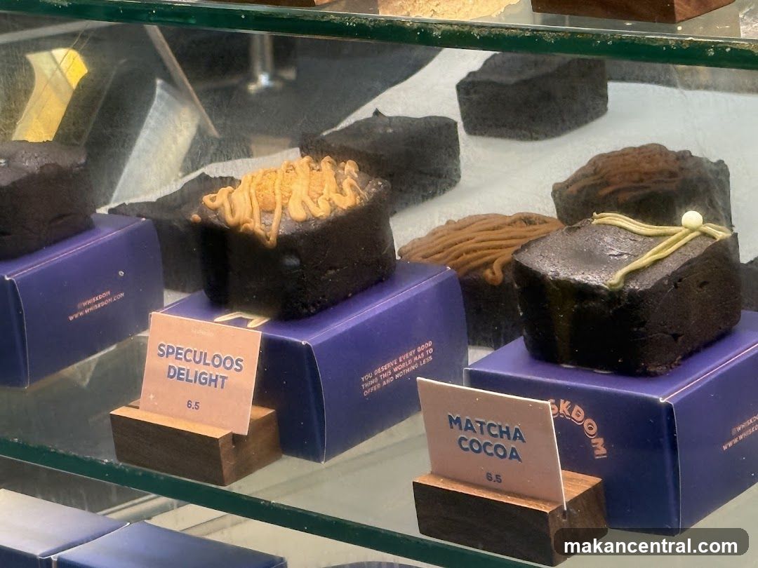 Brownies in a Display Case