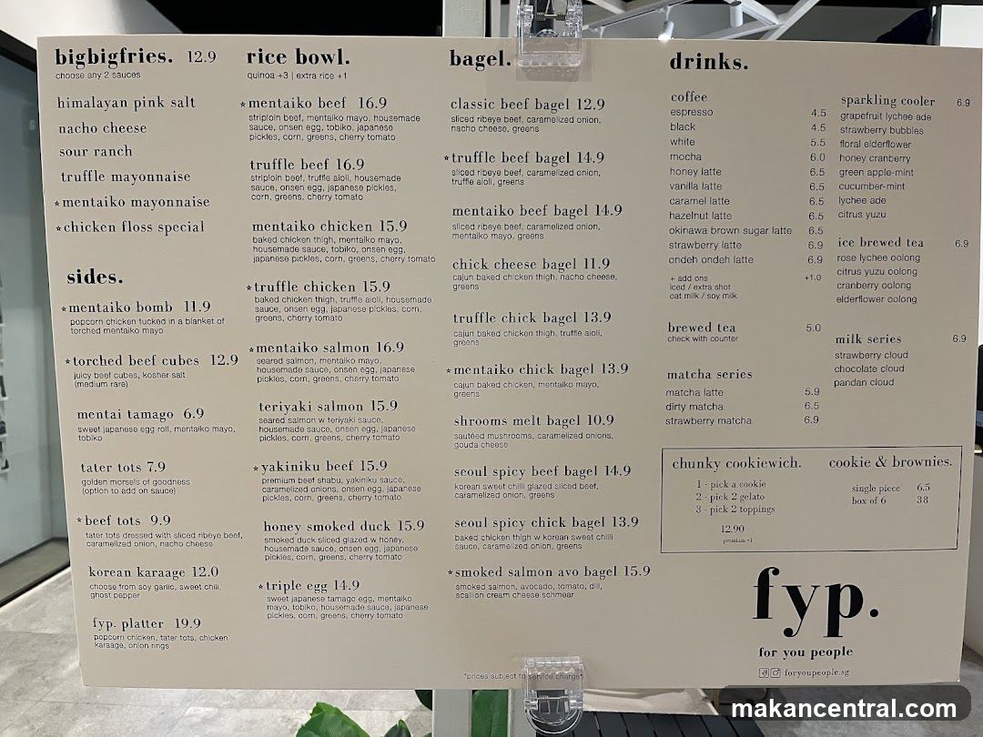 Fyp. Menu