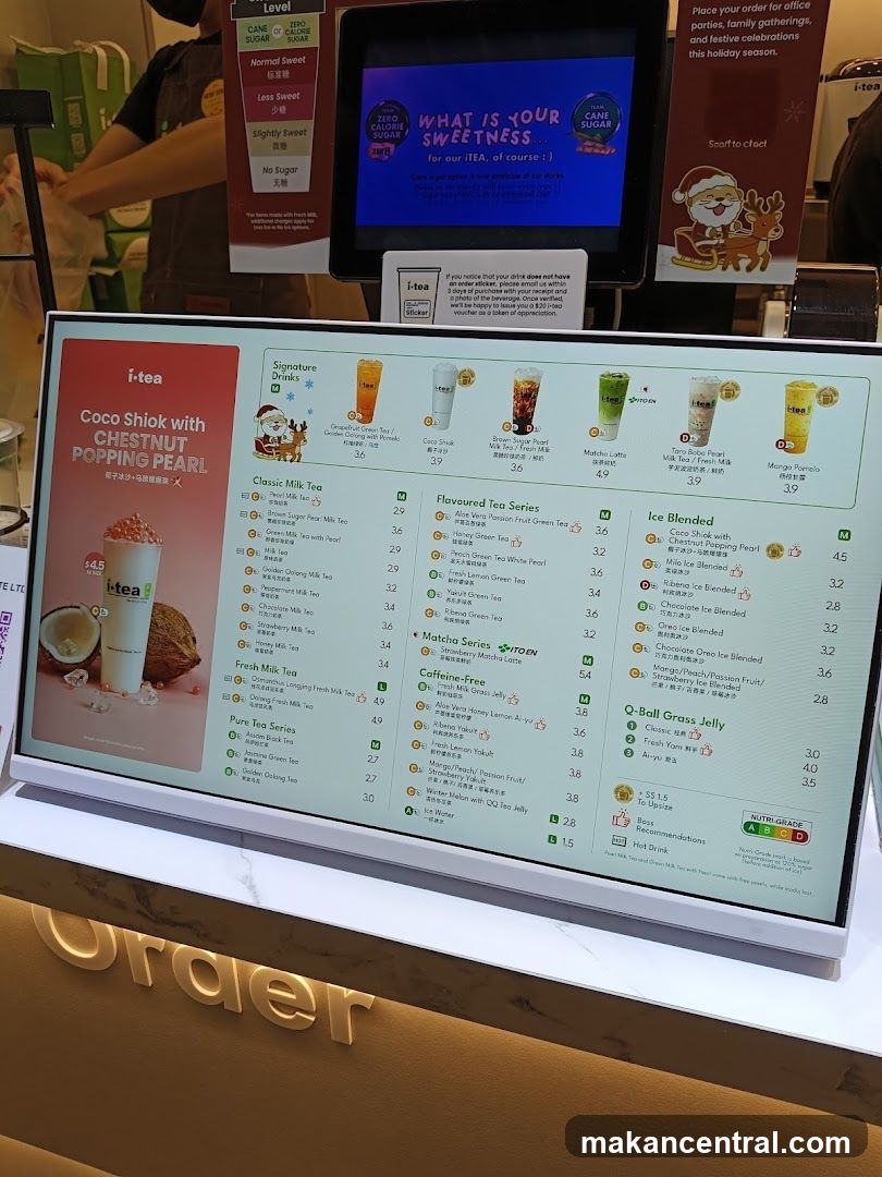 i-tea Menu