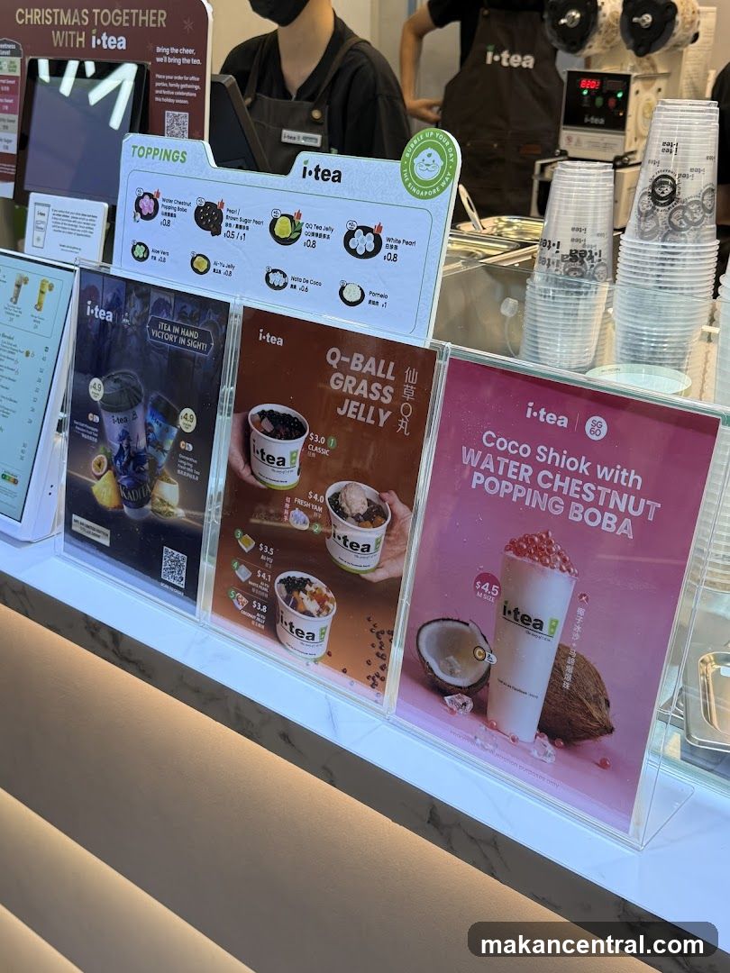 i-tea Menu Display