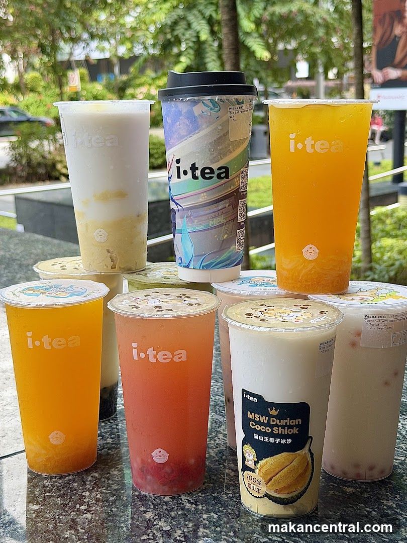 Assortment of I-Tea Beverages
