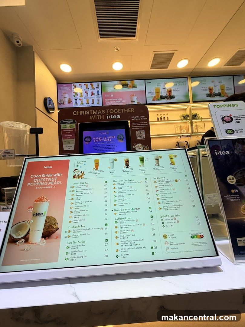 i-tea Menu