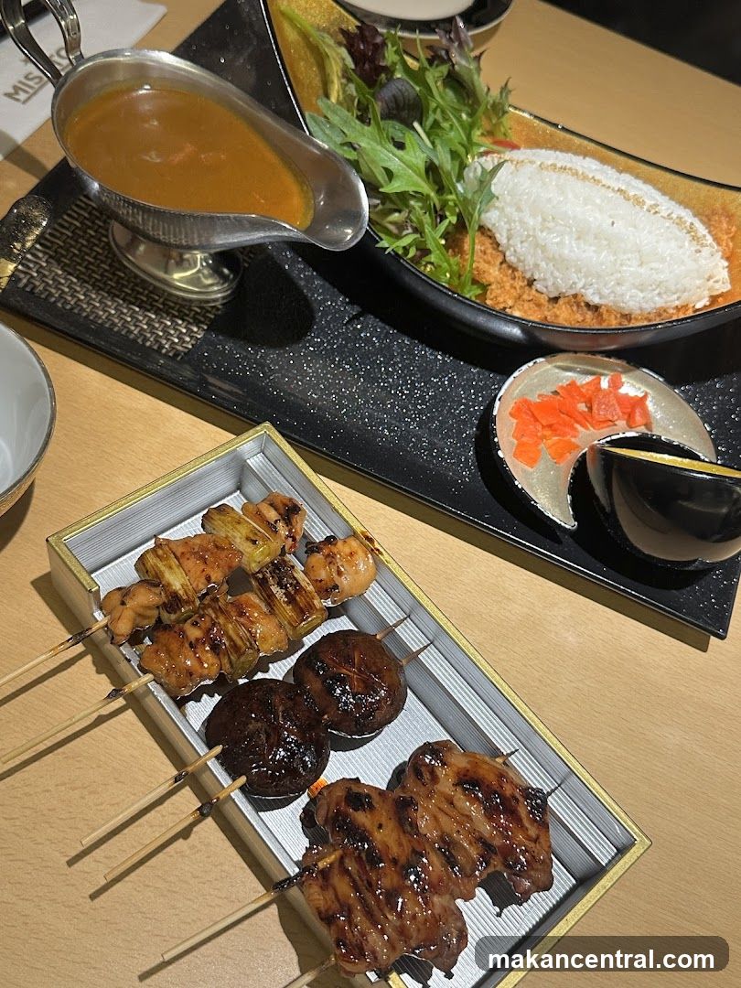 Skewers and Curry Rice